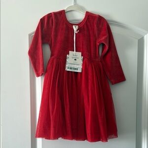 NWT- Kate Quinn Red Long Sleeve Dress